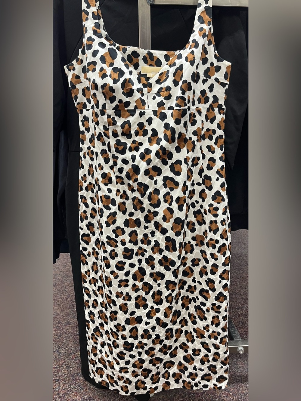 Michael Kors Collection Leopard-Print Sleeveless Midi Dress Made In Italy